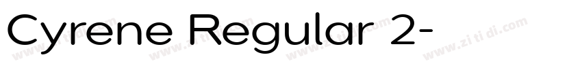 Cyrene Regular 2字体转换